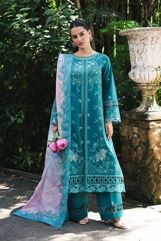 Qalamakar Q Line Lawn Collection -Teal Green Suit