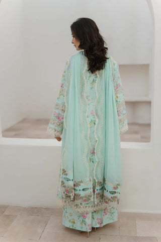 MM Vintage Flora Lawn Collection 26-Aquamarine