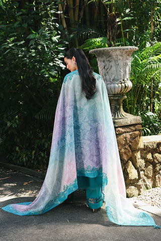 Qalamakar Q Line Lawn Collection -Teal Green Suit