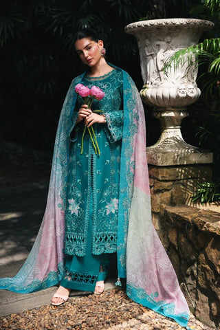 Qalamakar Q Line Lawn Collection -Teal Green Suit