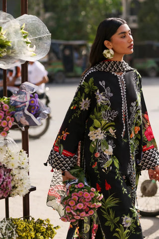 Zaha Festive Lawn 2026-Wildflower- Black Suit