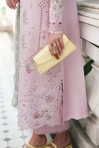 Qalamakar Q Line  Lawn Collection -Pink Green  Suit