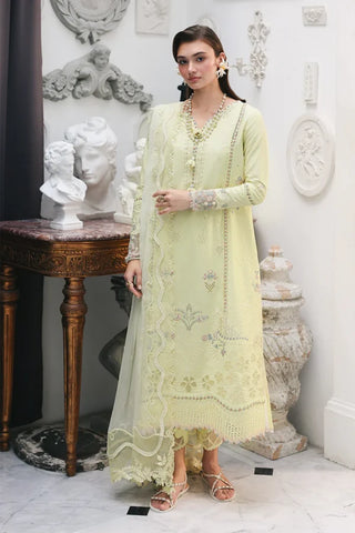 Qalamkar Q Line Lawn Collection- Yellow Suit