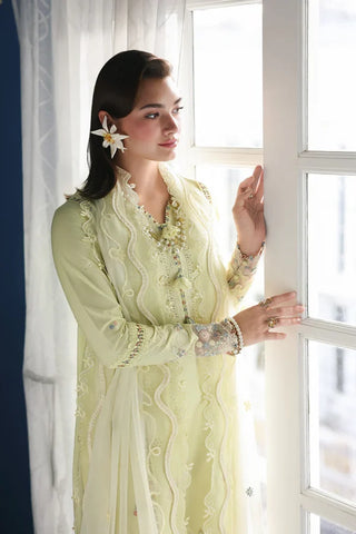 Qalamkar Q Line Lawn Collection- Yellow Suit
