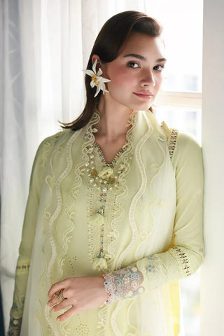 Qalamkar Q Line Lawn Collection- Yellow Suit