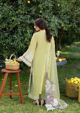 Elaf Luxury Lawn 2026- Pista Green Suit