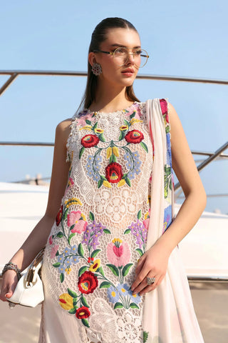 Maria B Lawn 26 Collection- Off White Suit