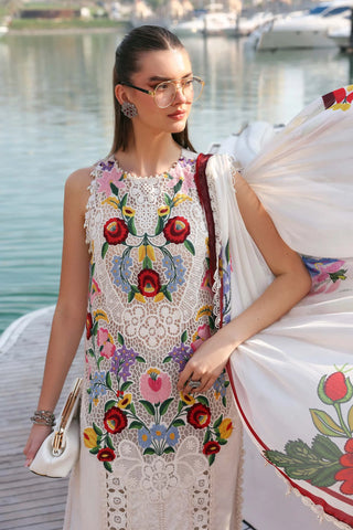 Maria B Lawn 26 Collection- Off White Suit