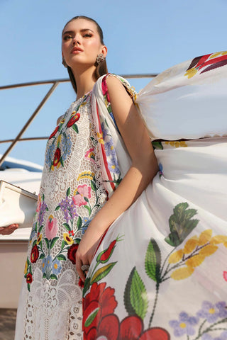Maria B Lawn 26 Collection- Off White Suit