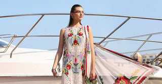 Maria B Lawn 26 Collection- Off White Suit