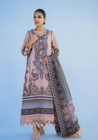 Sana Safinaz Muzlin Summer Lawn Collection - Peach Beige Suit
