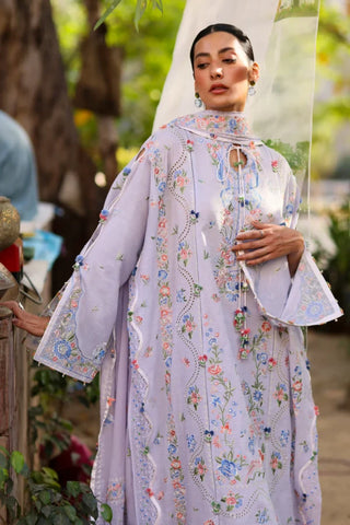Zaha Festive Lawn 2026-Wildflower- Lavender Suit