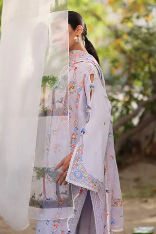 Zaha Festive Lawn 2026-Wildflower- Lavender Suit