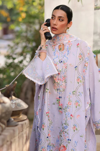 Zaha Festive Lawn 2026-Wildflower- Lavender Suit
