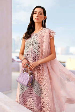 Maria B Lawn 26 Collection -Pink Lilac Suit