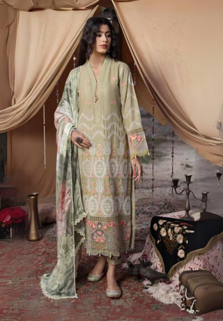 Adan's Libas Hafsa Zia- Green Suit