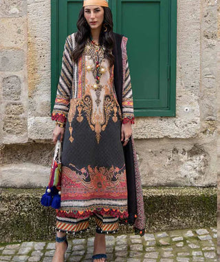 Sana Safinaz Muzlin Summer Lawn Collection- Black Multi Suit