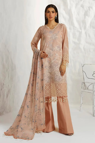 Sana Safinaz Muzlin Summer Lawn Collection  - Peach Suit