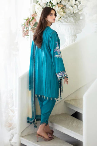 Sana Muzlin Spring Vol.1 Embroidered Collection -Green Suit