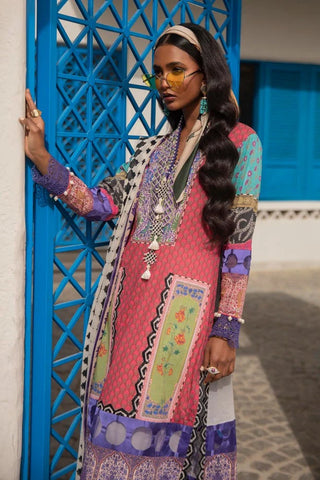 Sana Safinaz Muzlin Summer Eid Lawn - Pink Multi Suit