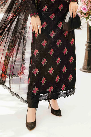 Maria B M Print Summer Lawn Collection -Black Red Suit
