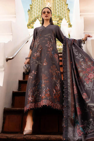 Maria B M Print Fall Winter  Collection- Grey Suit