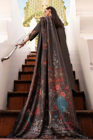 Maria B M Print Fall Winter  Collection- Grey Suit