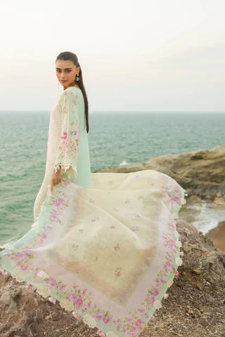 MM Vintage Flora Lawn Collection 26-Pink & Green Suit
