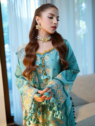 Jade Ombre Startlet Lawn Collection -Sea Green Suit