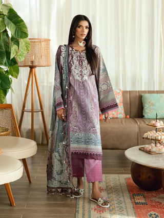 Jade Urbane Printed Lawn Collection -Orchid Suit