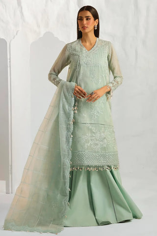 Sana Muzlin Summer Embroidered Collection -Light Green Suit
