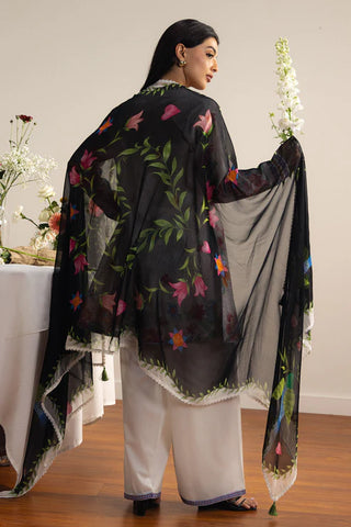 Coco By Zara Shahjahan Prints Collection -Off White Black Suit