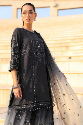 Maria B Lawn 26 Collection- Navy & Coffee Suit