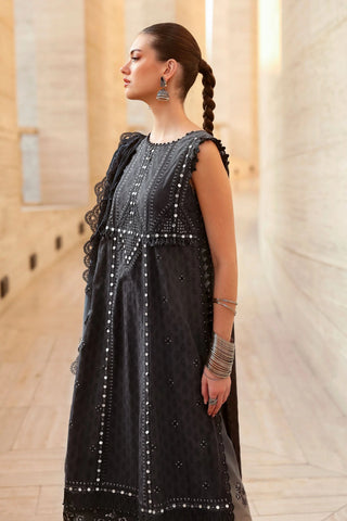 Maria B Lawn 26 Collection- Navy & Coffee Suit