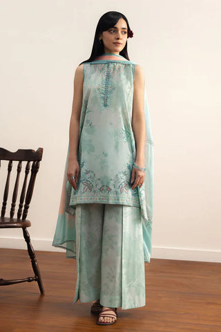 Coco By Zara Shahjahan Prints Collection -Powder Blue Suit
