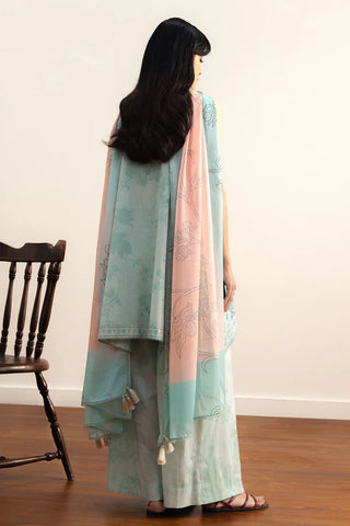 Coco By Zara Shahjahan Prints Collection -Powder Blue Suit
