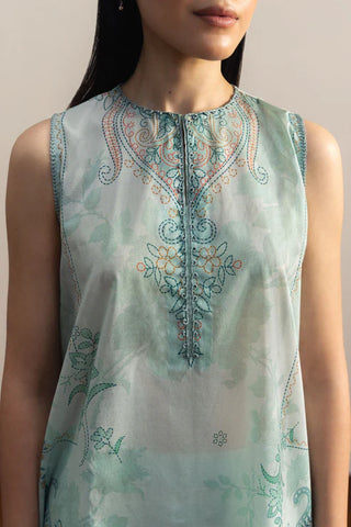 Coco By Zara Shahjahan Prints Collection -Powder Blue Suit