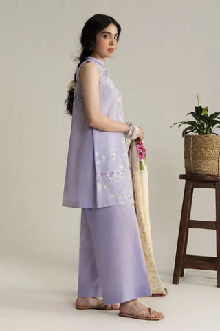 Coco Lawn Embroidered Collection by Zara Shahjahan-Mauve Suit