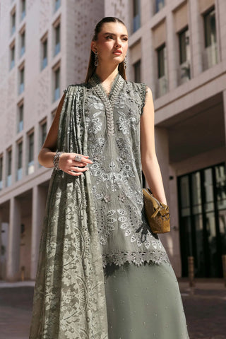 Maria B Lawn 26 Collection-Dusty Blue Green Suit