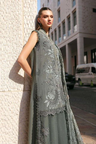Maria B Lawn 26 Collection-Dusty Blue Green Suit
