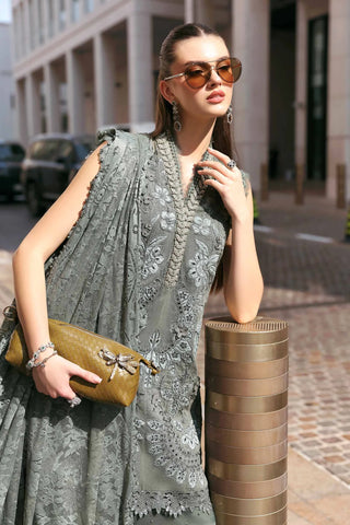 Maria B Lawn 26 Collection-Dusty Blue Green Suit