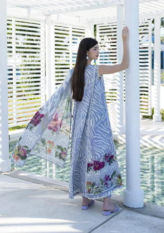 Elaf Premium Santorini Prints Collection - Lavender Suit