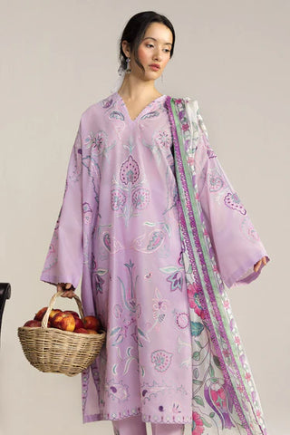 Coco Lawn Embroidered Collection By Zara Shahjahan- Lavender Suit