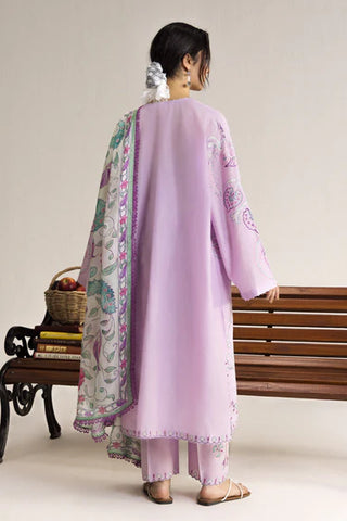 Coco Lawn Embroidered Collection By Zara Shahjahan- Lavender Suit