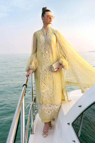 Maria B Lawn 26 Unstitched Collection-Yellow Suit