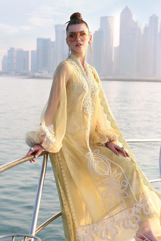 Maria B Lawn 26 Unstitched Collection-Yellow Suit