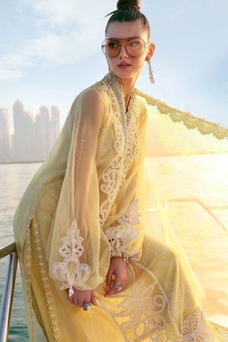 Maria B Lawn 26 Unstitched Collection-Yellow Suit