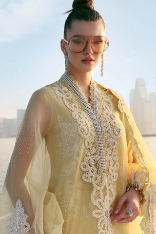 Maria B Lawn 26 Unstitched Collection-Yellow Suit