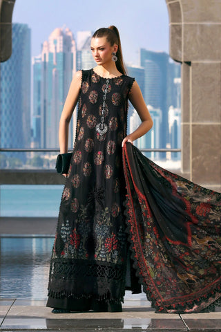 Maria B Lawn 26 Collection -Black Multi Suit