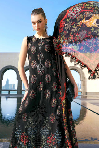Maria B Lawn 26 Collection -Black Multi Suit